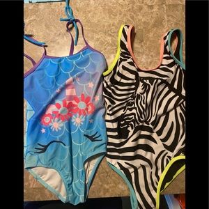 2 Girls size 7/8 swimsuits